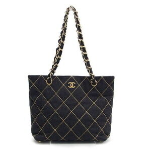 CHANEL Black Logo Shoulder Bag